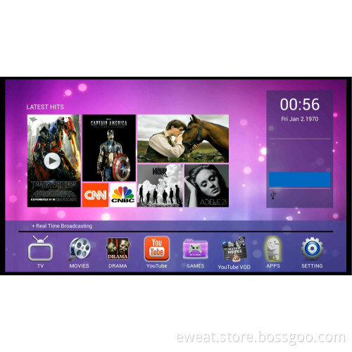 Arabic IPTV box Indian channels,HD live tv box Indian TV,internet tv box indian channels
